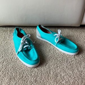 Reef Deckhand Boat Shoe Loafer Turquoise Blue 12